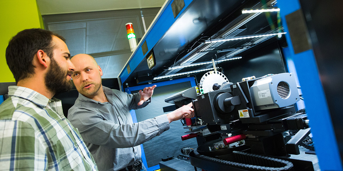Mines Professor Branden Kappes in the ADAPT lab