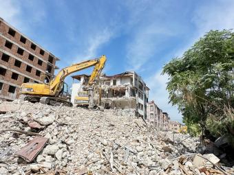 Earthquake destruction in Antakya, Turkey