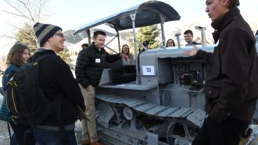 Mines students restored antique tractor for their Capstone Design project
