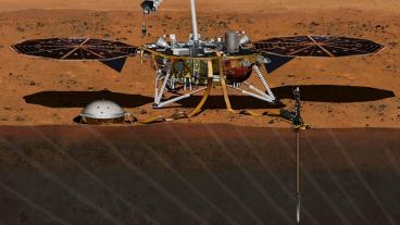 Rendering of NASA Mars InSight lander