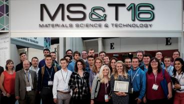 Mines students and faculty at MS&T16.