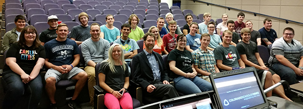 Group photo of Colorado School of Mines Material Advantage Chapter members