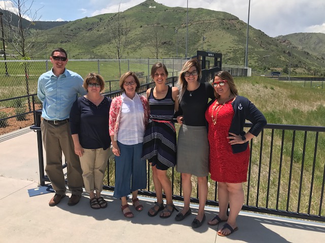 Student Life award winners from left to right: Rob Thompson, Lisa Goberis, Deb Roberge, Isabelle Jeffries, Emilie Nemchak and Amanda Davis.