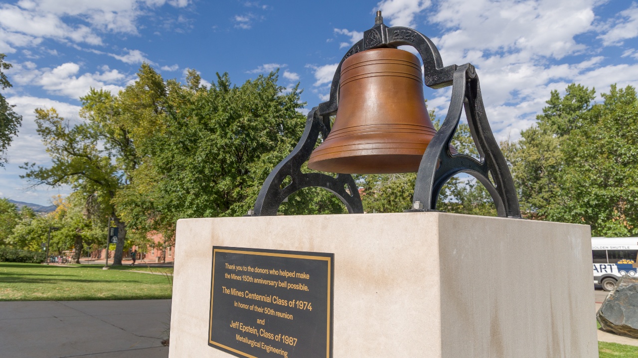 Restored 300-pound bronze bell helps ring in Colorado School of