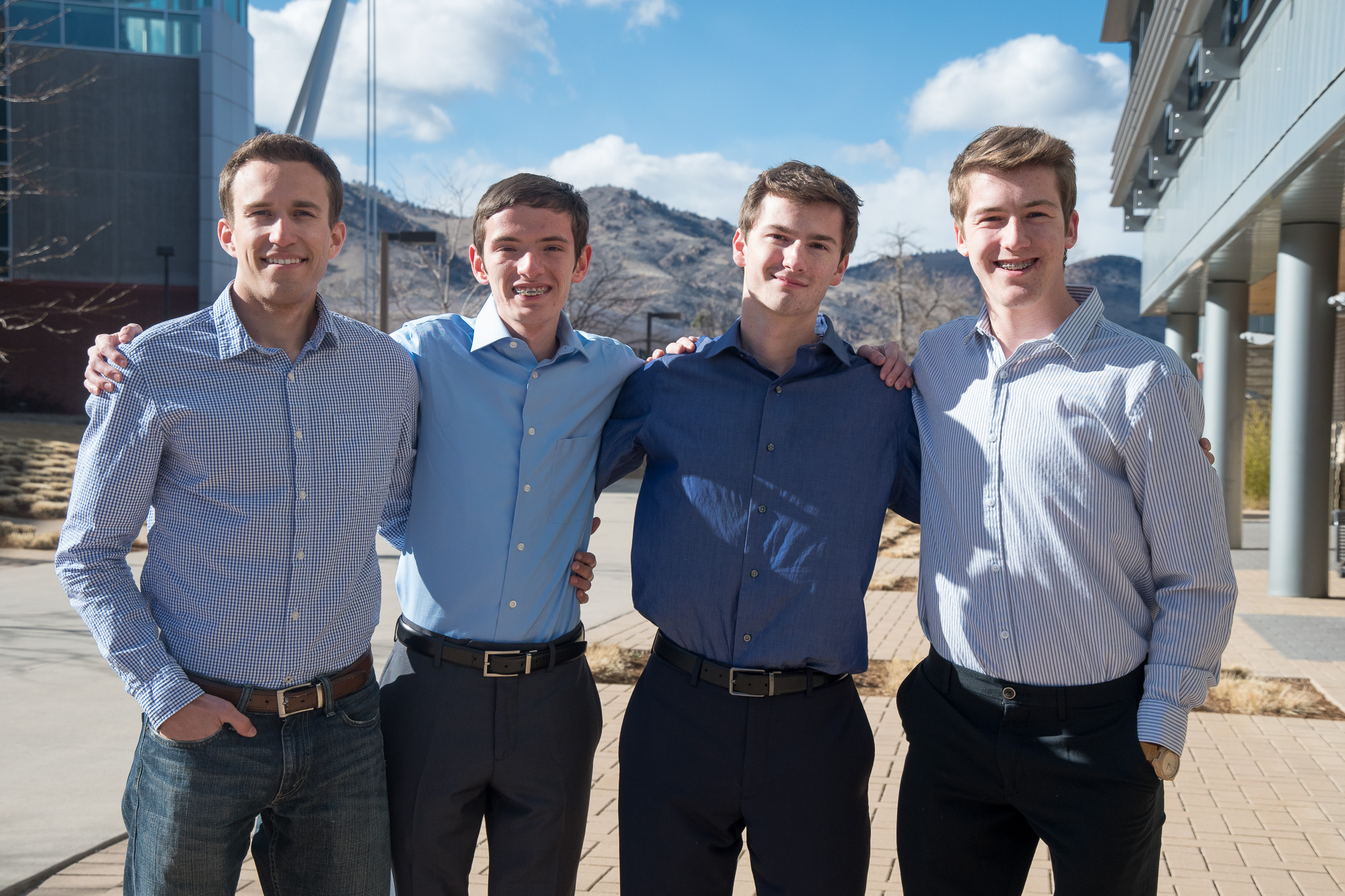 From left, Adam Marcinowski, Michael Thuis, Torin Johnson and Curtis Harrison.