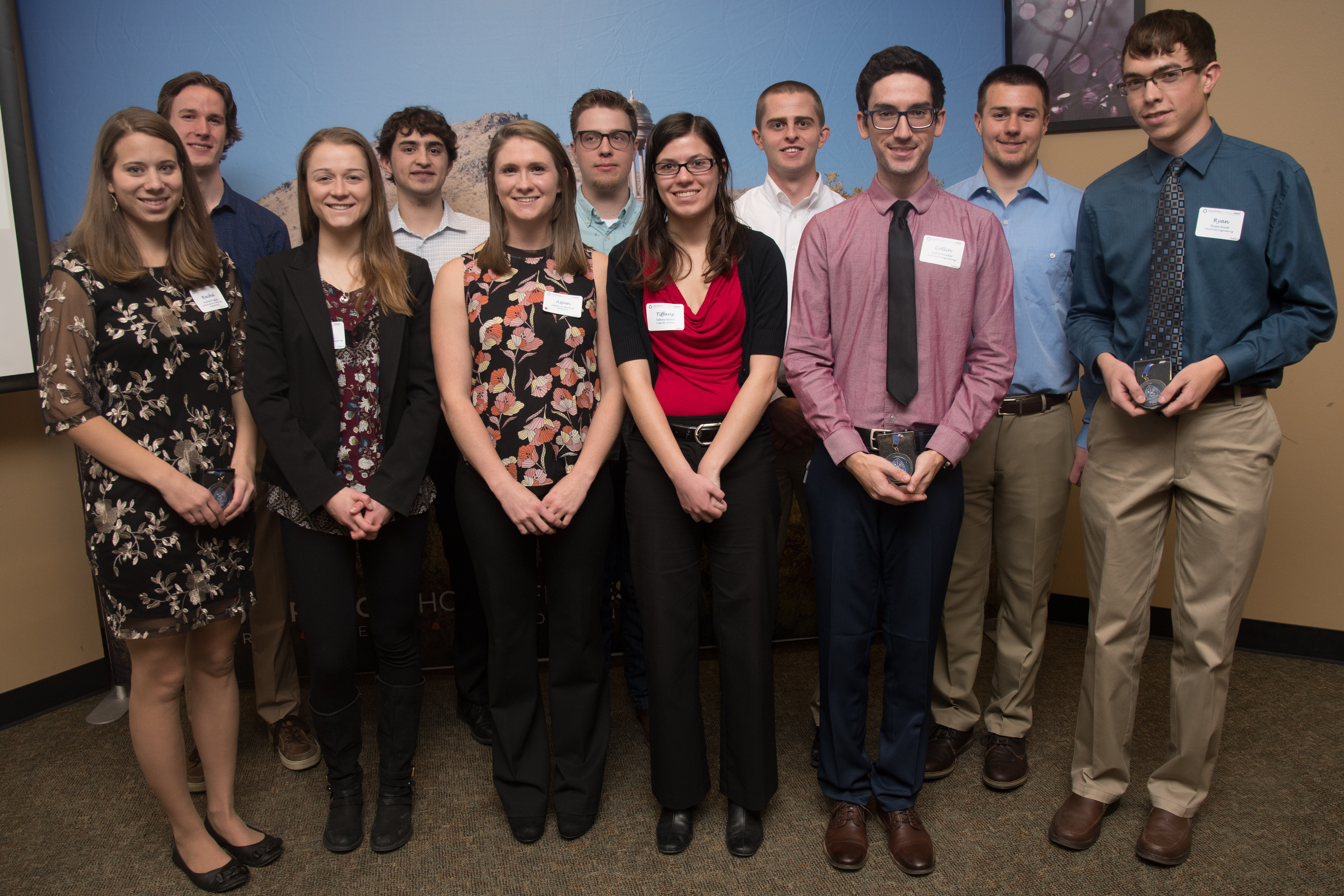 The Fall 2017 Outstanding Graduating Seniors at a luncheon in their honor Dec. 14