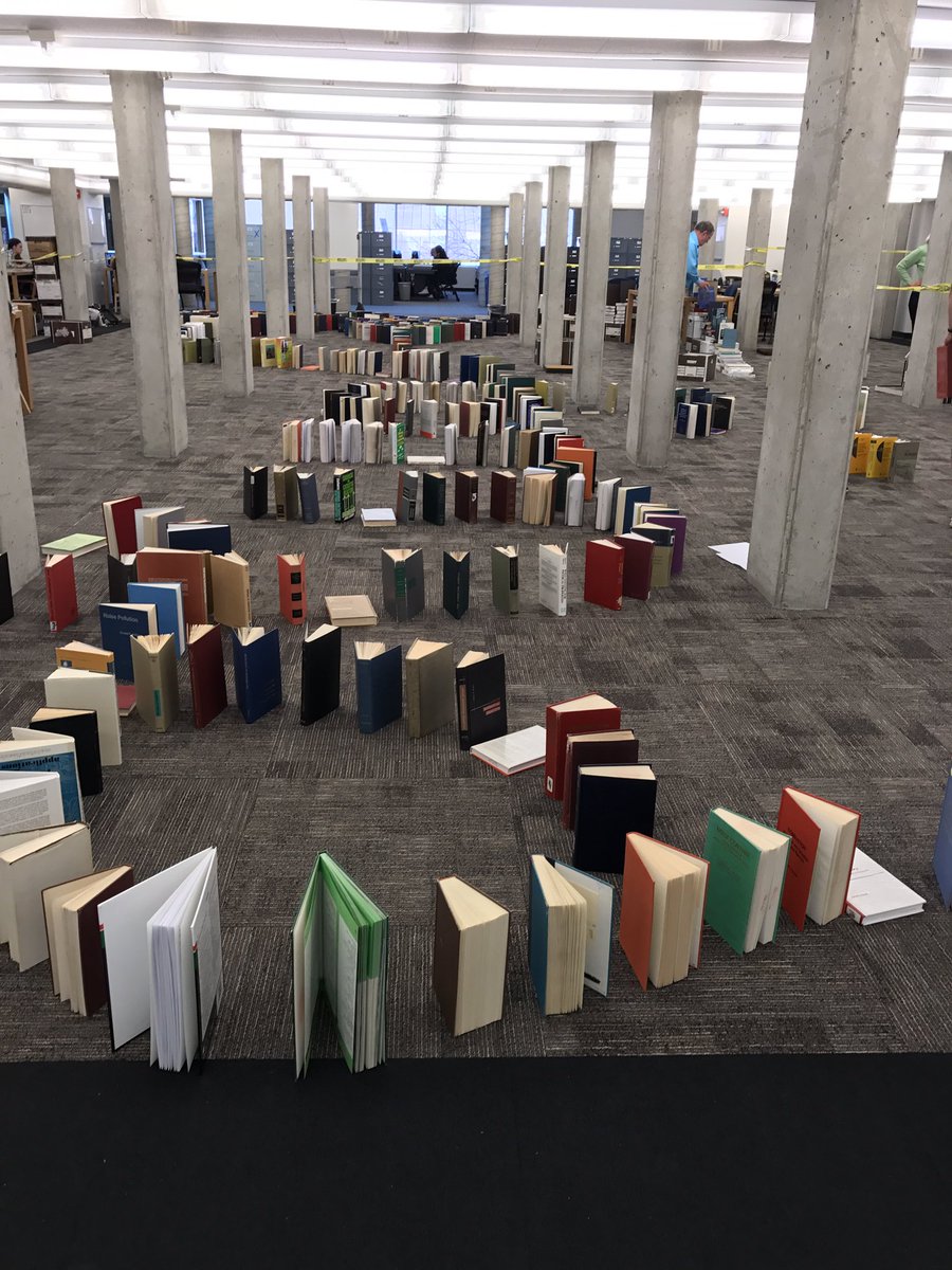 Book Dominoes Arthur Lakes Library (2017).