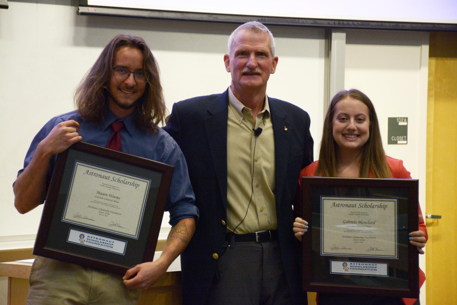 Two undergraduate Mines students win Astronaut scholarships Colorado