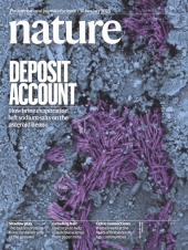 Cover of Nature journal issue