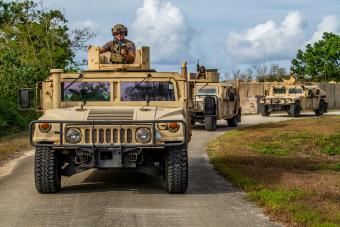 Army MRAP vehicles