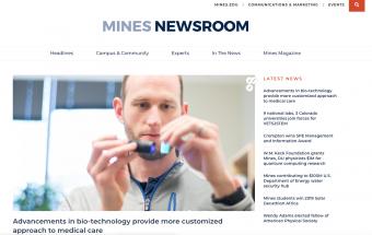 Mines Newsroom screenshot