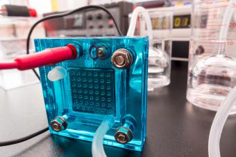 Hydrogen fuel cell stock image
