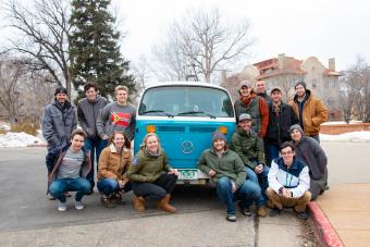 ReVolt team with the 1979 VW bus