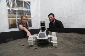 Undergraduate students in space mining