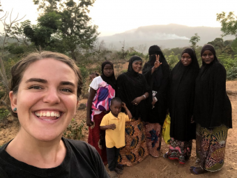 Dot Walch with friends in Guinea