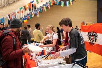 Austrian food samples at I-Day