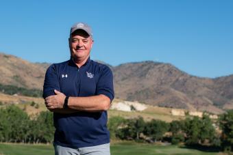 Paul Pastore stands on golf course