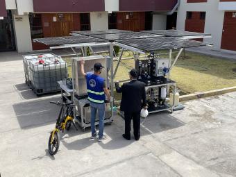 Mines researcher with La Mariposa set up in Peru