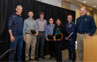 Group photo of faculty award winners