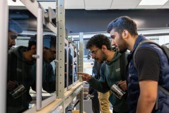 Students tour one of the Labriola makerspaces