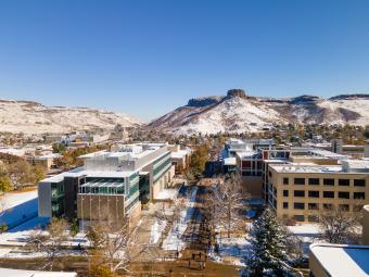 Mines campus winter 2023