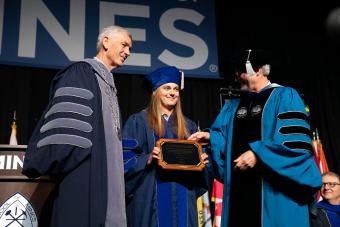 Sara Warix receives Rath Award at Spring 2024 Commencement