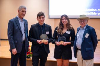 Robert Delmark and Natalia McEvoy with President Johnson and Steve McCandless