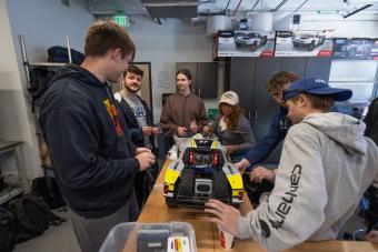 Students work in xWorks Innovation Spaces