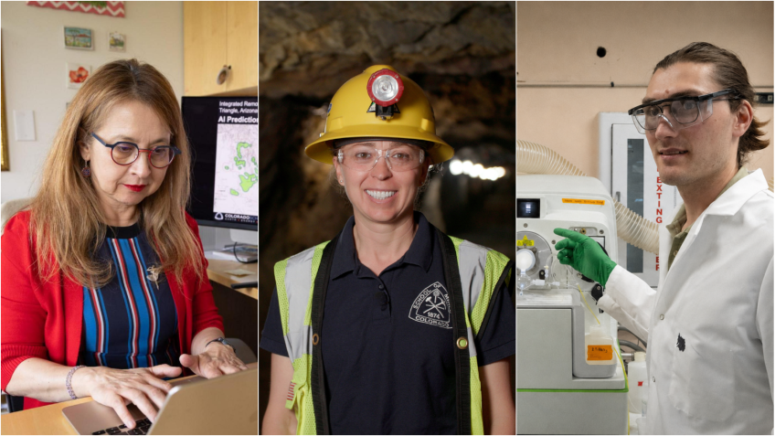 collage of sebnem duzgun, elizabeth holley and aaron goodman