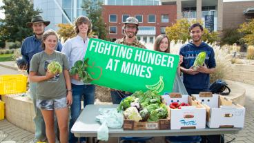 Fighting Hunger at Mines on the plaza