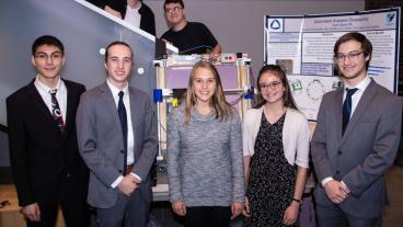 Team Blast Off with their winning Cornerstone Design project 