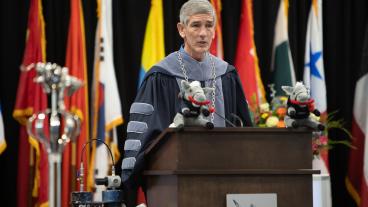 President Paul C. Johnson at commencement