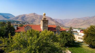 Aerial shot of Guggenheim Hall