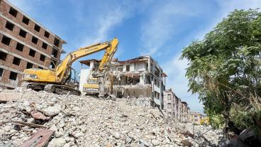 Earthquake destruction in Antakya, Turkey