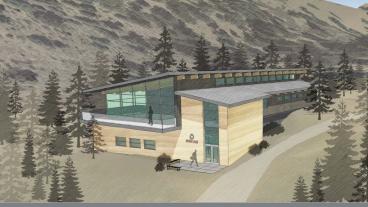 Rendering of new Edgar Mine lower site building