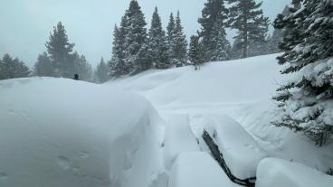 Snow in the Sierra Nevada in 2023