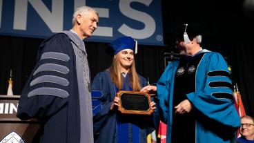 Sara Warix receives Rath Award at Spring 2024 Commencement