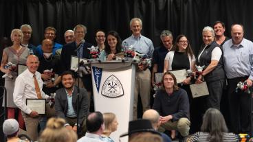 Group shot of 2024 Senior Class Faculty Award winners