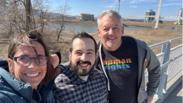 Deb Carney poses with co-investigators on NSF project