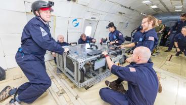 Mines team tests bioreactor on parabolic flight