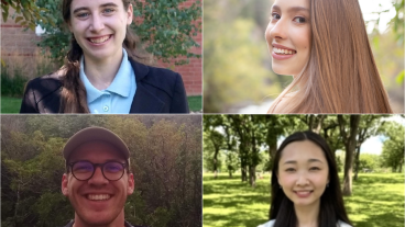Collage of four NSF grad research fellow winners