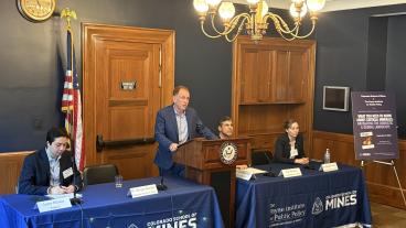 speakers at table during Critical Minerals Report release