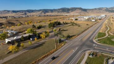 Aerial view of Quantum Commons site