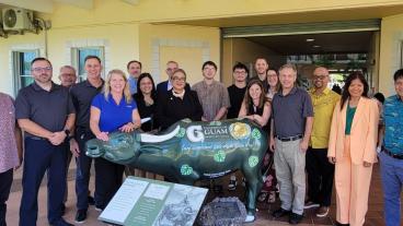 officials from University of Guam and Colorado School of Mines on UoG campus