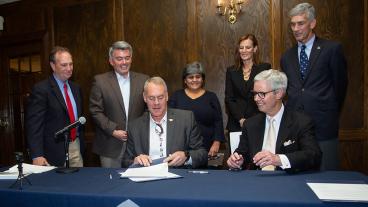 Interior Secretary Ryan Zinke joined by Colorado congressional members and Colorado School of Mines officials