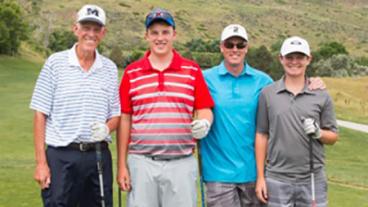 Joe Coors with son and grandsons