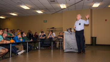 AIP CEO Robert G.W. Brown addresses Mines students