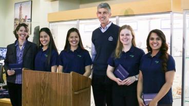 First place winner Team Airband and Mines President Paul Johnson.