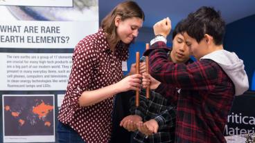 High school students learn about rare earth magnets as part of National Engineers Week