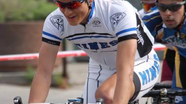 Chad Young during the criterium race as part of the Maverick Classic Race. (Photo Credit: Laura Leonard)